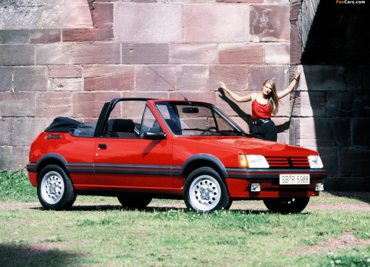 Технически характеристики за Peugeot 205 I Cabrio (741B,20D) - picture 1