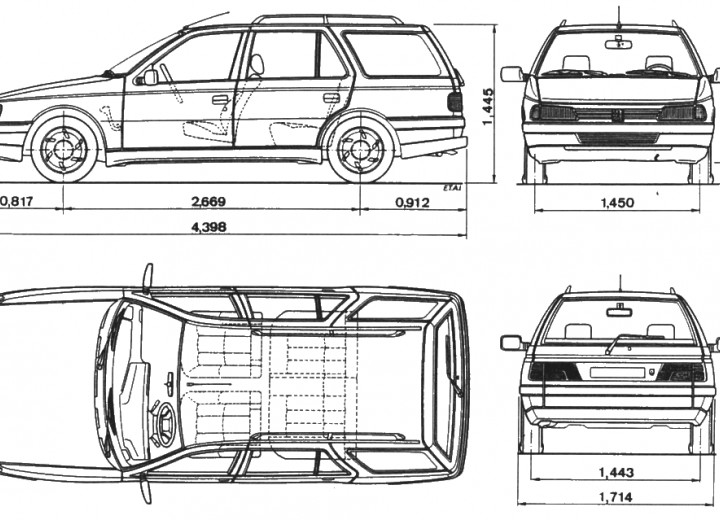 Технически характеристики за Peugeot 405 I Break (15E) - picture 3